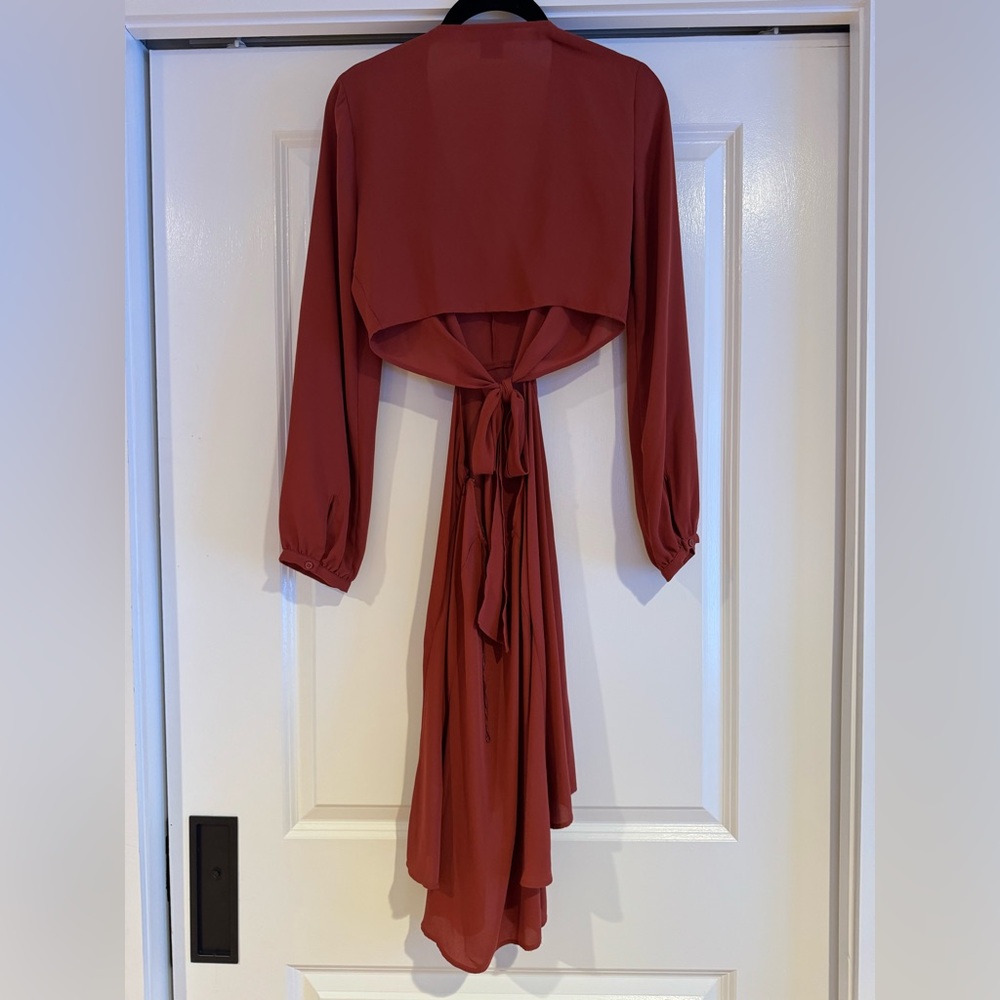 TROUVÉ RUST COLOR DRESS - Picture 8 of 9